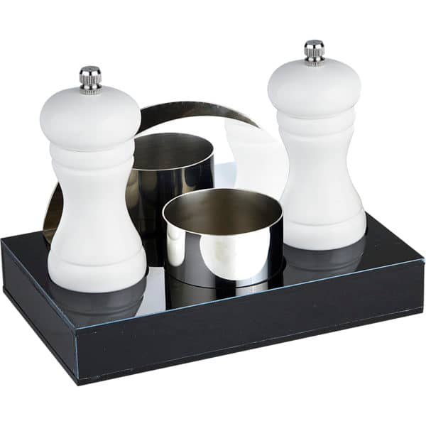 Groovy Dörtlü Menaj Set (Beyaz) 20x12xH3 cm